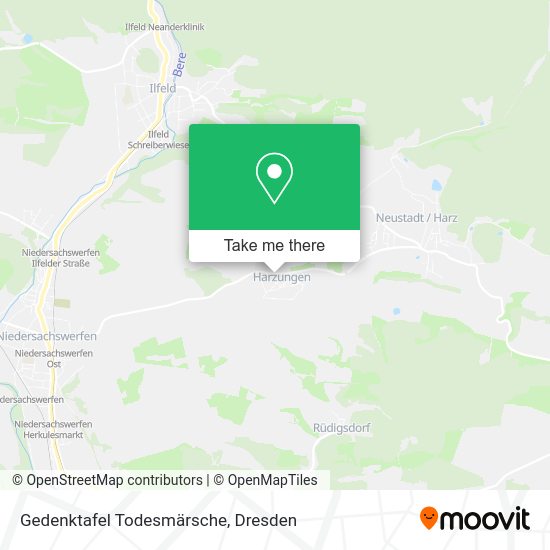 Карта Gedenktafel Todesmärsche