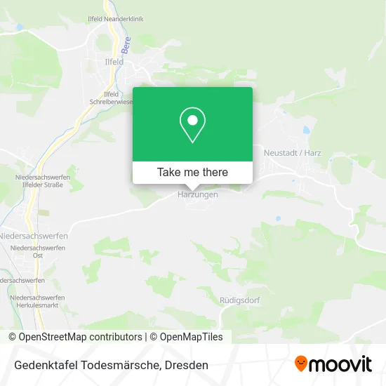 Карта Gedenktafel Todesmärsche