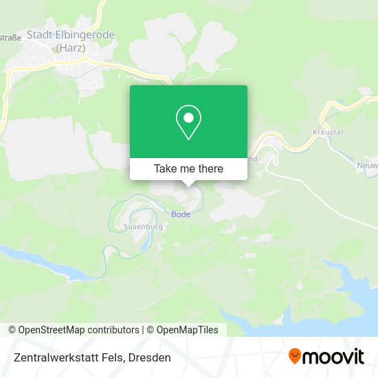 Карта Zentralwerkstatt Fels