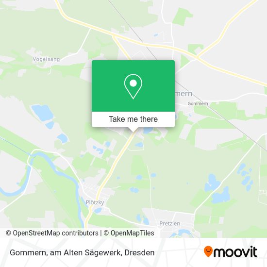 Карта Gommern, am Alten Sägewerk
