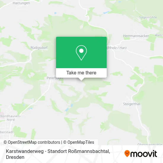 Карта Karstwanderweg - Standort Roßmannsbachtal