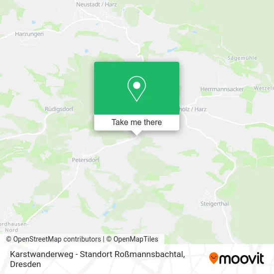 Карта Karstwanderweg - Standort Roßmannsbachtal