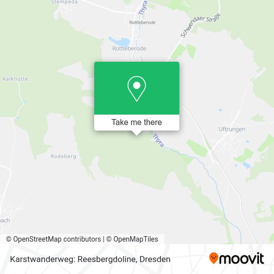 Карта Karstwanderweg: Reesbergdoline