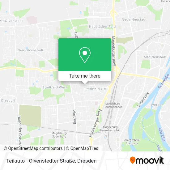 Карта Teilauto - Olvenstedter Straße