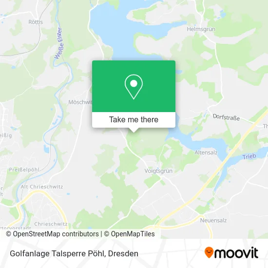 Карта Golfanlage Talsperre Pöhl