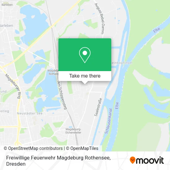 Карта Freiwillige Feuerwehr Magdeburg Rothensee