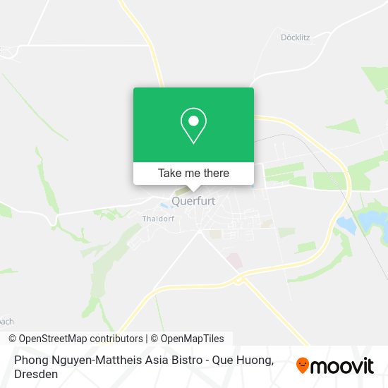 Карта Phong Nguyen-Mattheis Asia Bistro - Que Huong