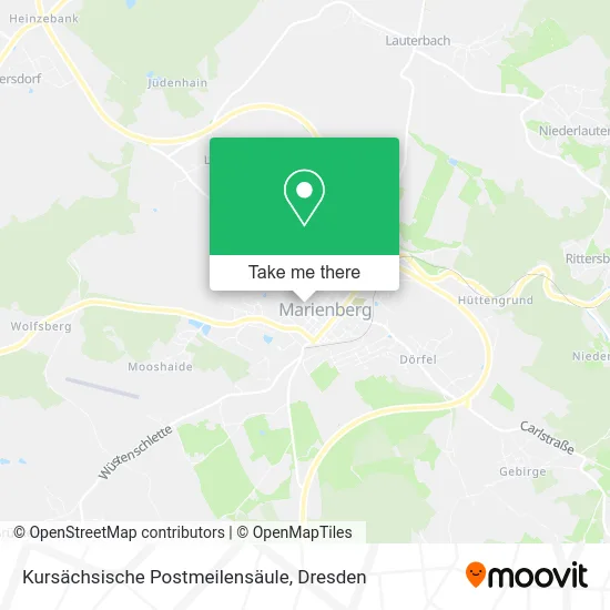 Карта Kursächsische Postmeilensäule