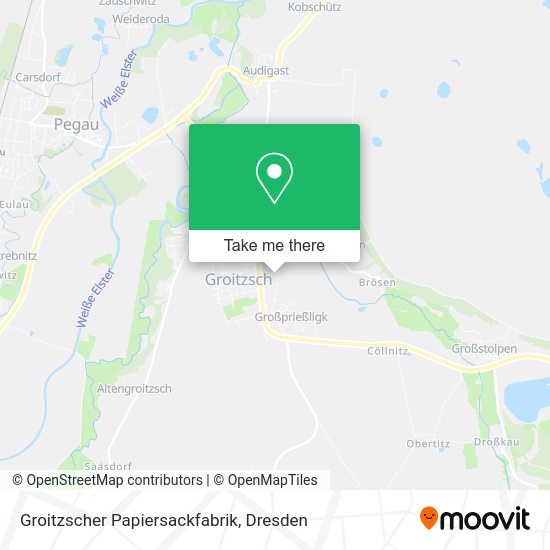 Карта Groitzscher Papiersackfabrik