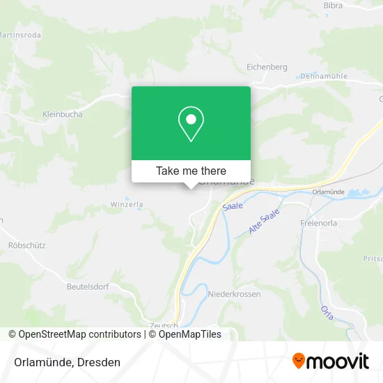 Карта Orlamünde