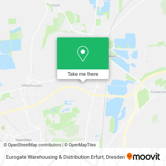 Карта Eurogate Warehousing & Distribution Erfurt