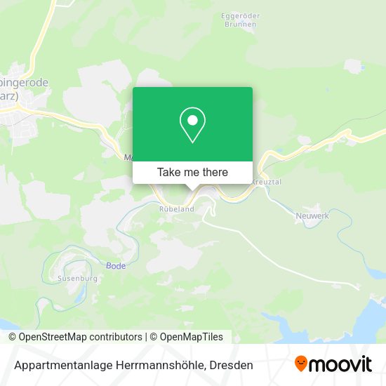 Карта Appartmentanlage Herrmannshöhle