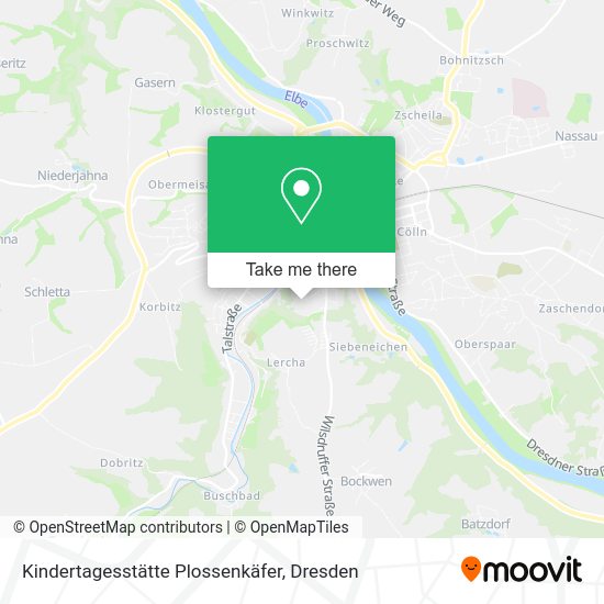 Карта Kindertagesstätte Plossenkäfer