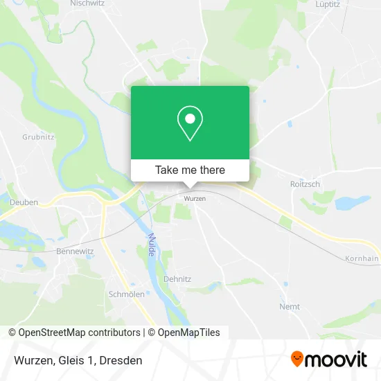 Карта Wurzen, Gleis 1