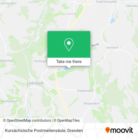 Карта Kursächsische Postmeilensäule