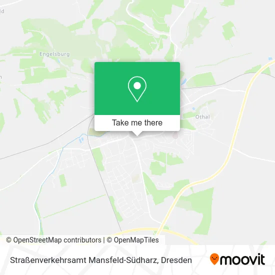 Карта Straßenverkehrsamt Mansfeld-Südharz