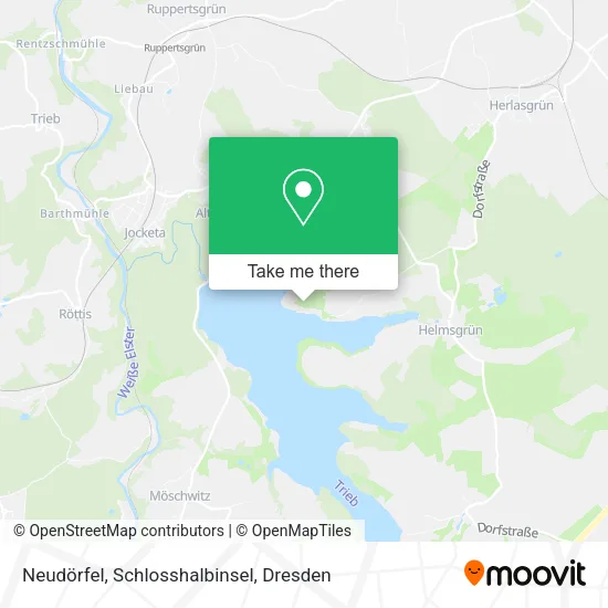 Карта Neudörfel, Schlosshalbinsel