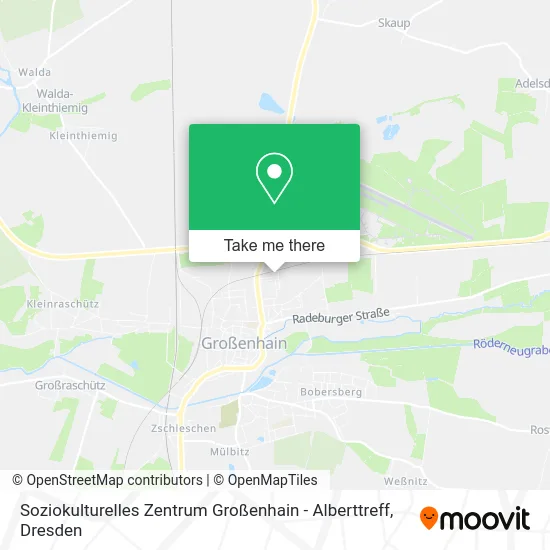 Карта Soziokulturelles Zentrum Großenhain - Alberttreff
