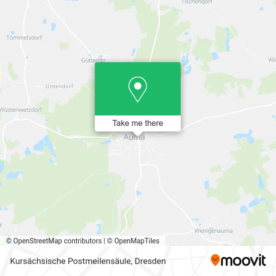 Карта Kursächsische Postmeilensäule