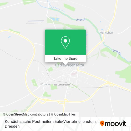 Карта Kursächsische Postmeilensäule-Viertelmeilenstein