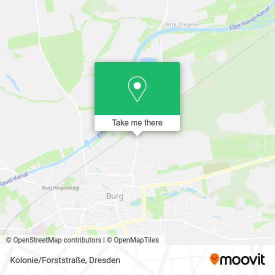 Карта Kolonie/Forststraße