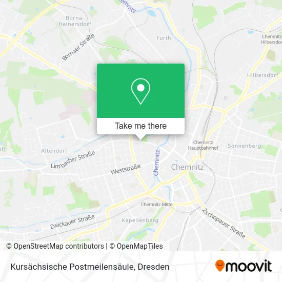 Карта Kursächsische Postmeilensäule