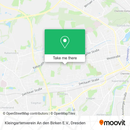 Карта Kleingartenverein An den Birken E.V.