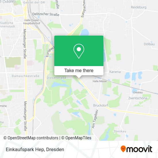 Карта Einkaufspark Hep