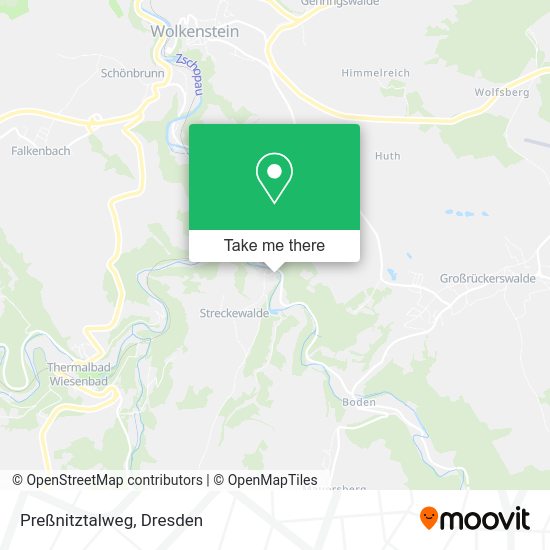 Карта Preßnitztalweg