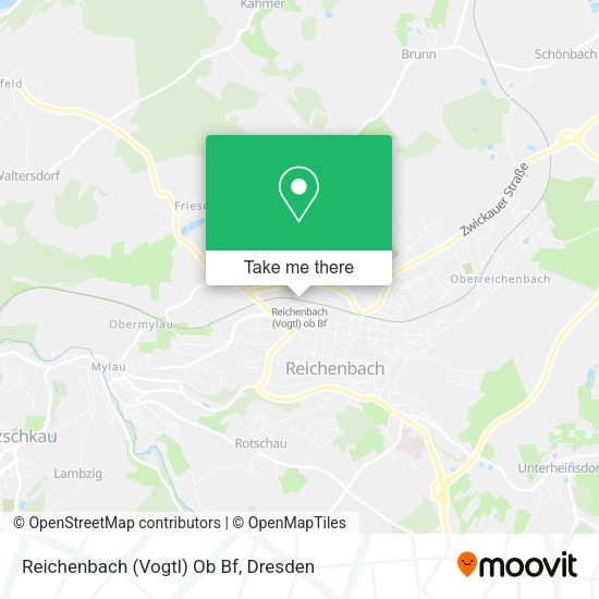 Карта Reichenbach (Vogtl) Ob Bf