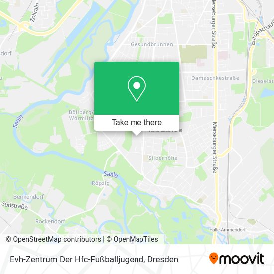 Карта Evh-Zentrum Der Hfc-Fußballjugend