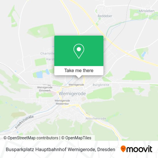 Карта Busparkplatz Hauptbahnhof Wernigerode