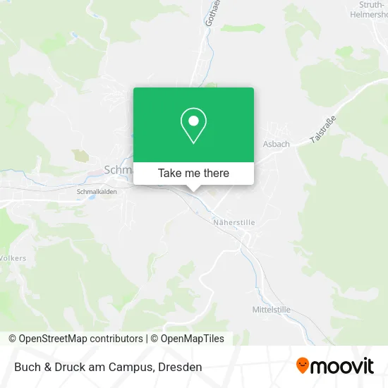 Карта Buch & Druck am Campus