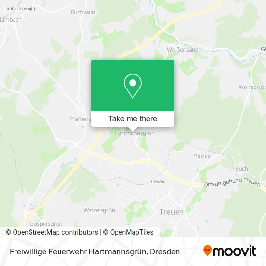 Карта Freiwillige Feuerwehr Hartmannsgrün