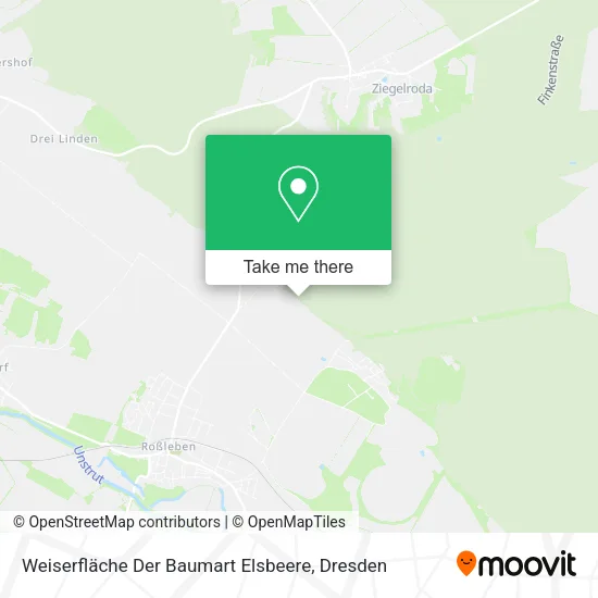 Карта Weiserfläche Der Baumart Elsbeere