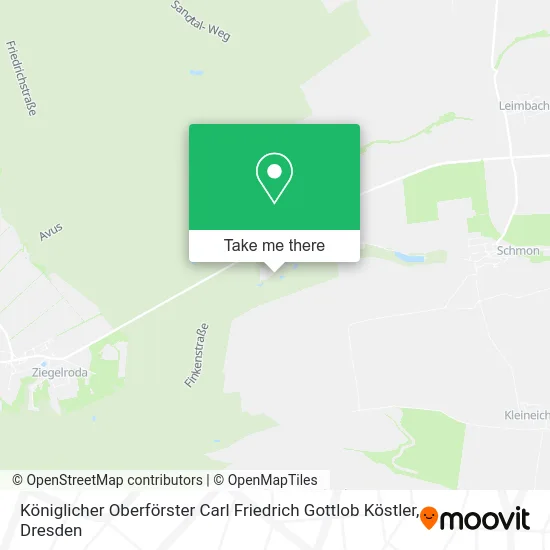 Карта Königlicher Oberförster Carl Friedrich Gottlob Köstler