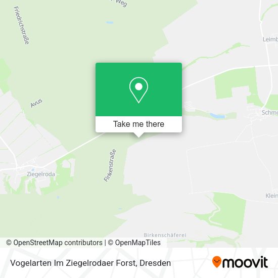 Карта Vogelarten Im Ziegelrodaer Forst