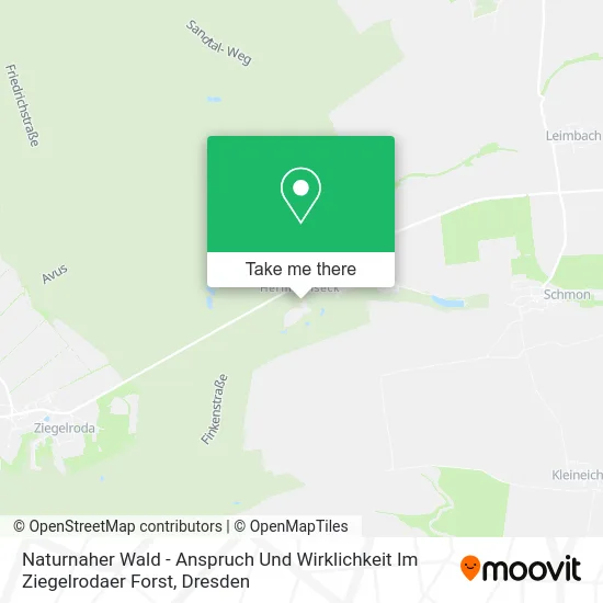 Карта Naturnaher Wald - Anspruch Und Wirklichkeit Im Ziegelrodaer Forst