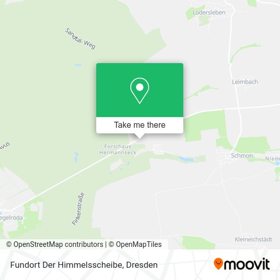 Карта Fundort Der Himmelsscheibe