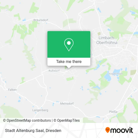 Карта Stadt Altenburg Saal