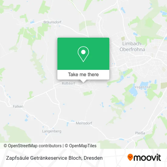 Карта Zapfsäule Getränkeservice Bloch