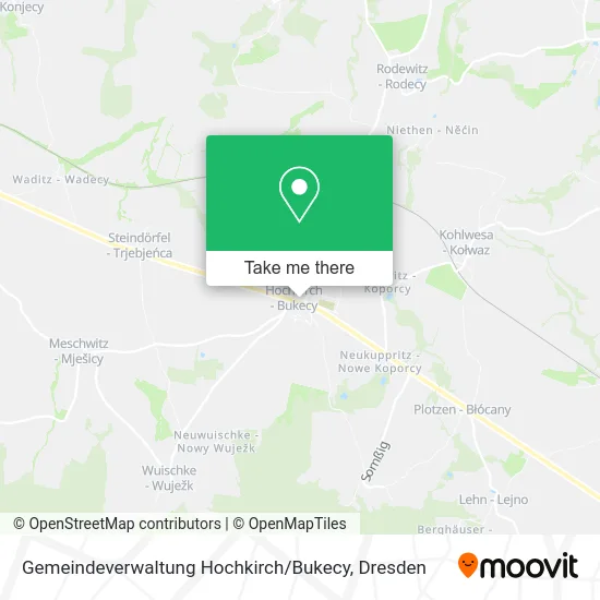 Карта Gemeindeverwaltung Hochkirch / Bukecy