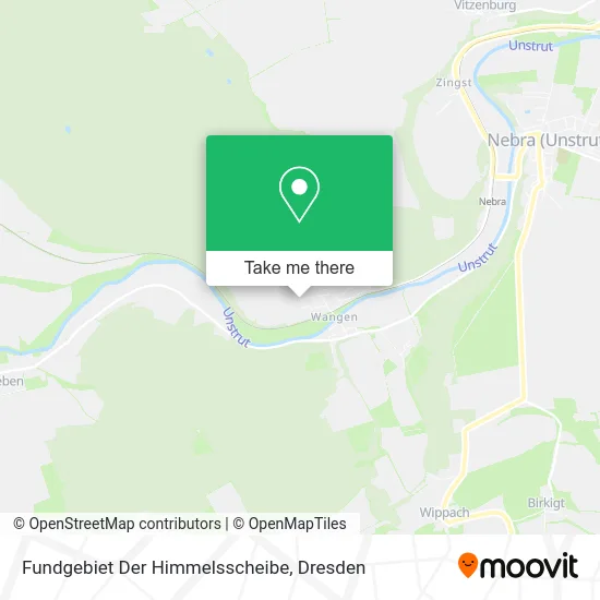 Карта Fundgebiet Der Himmelsscheibe