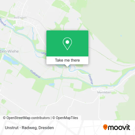 Карта Unstrut - Radweg