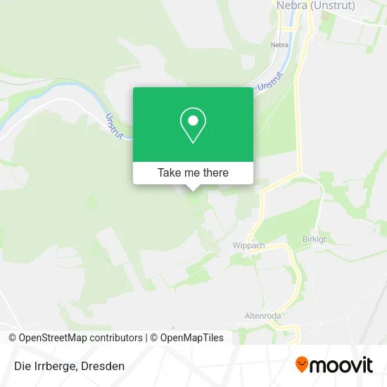 Карта Die Irrberge