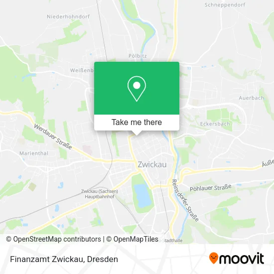 Карта Finanzamt Zwickau