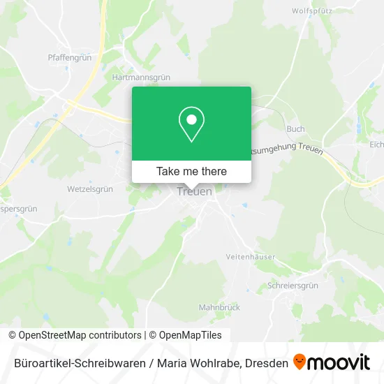 Карта Büroartikel-Schreibwaren / Maria Wohlrabe