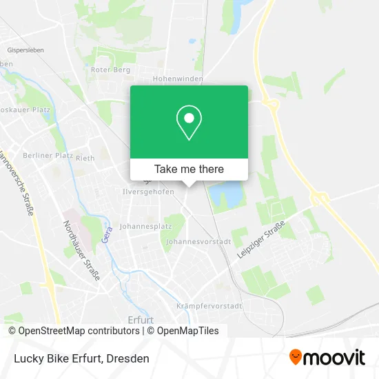 Карта Lucky Bike Erfurt