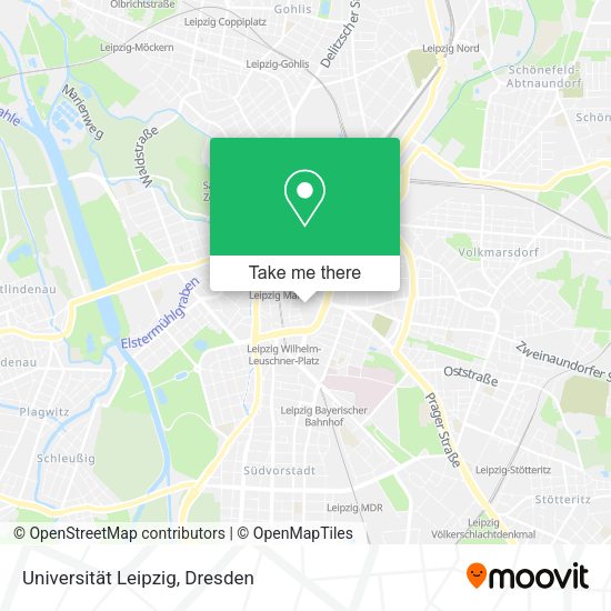 Карта Universität Leipzig