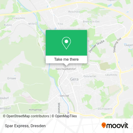 Spar Express map
